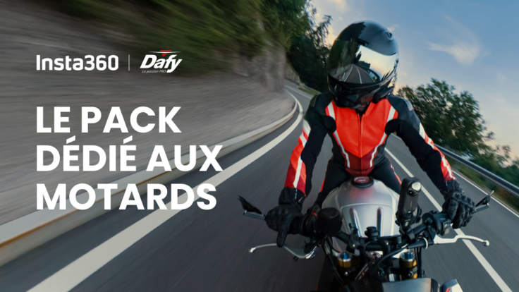 Le pack dédié aux motards avec Insta360