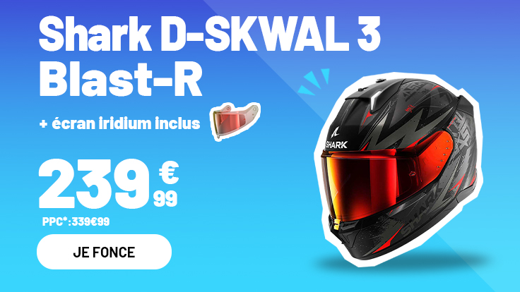 Shark Casque D-Skwal 3 Blast-R + écran inclus
