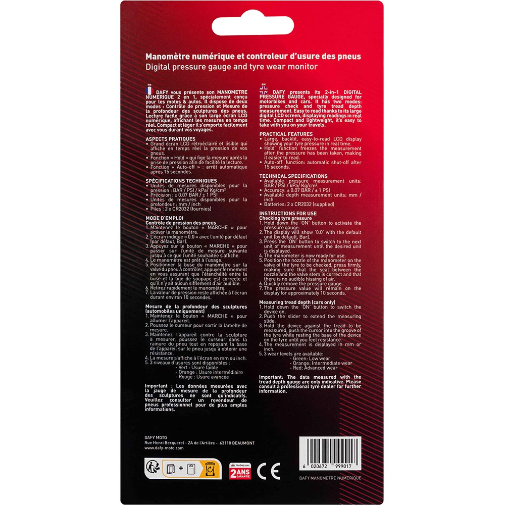 Manomètre numérique 2-en-1