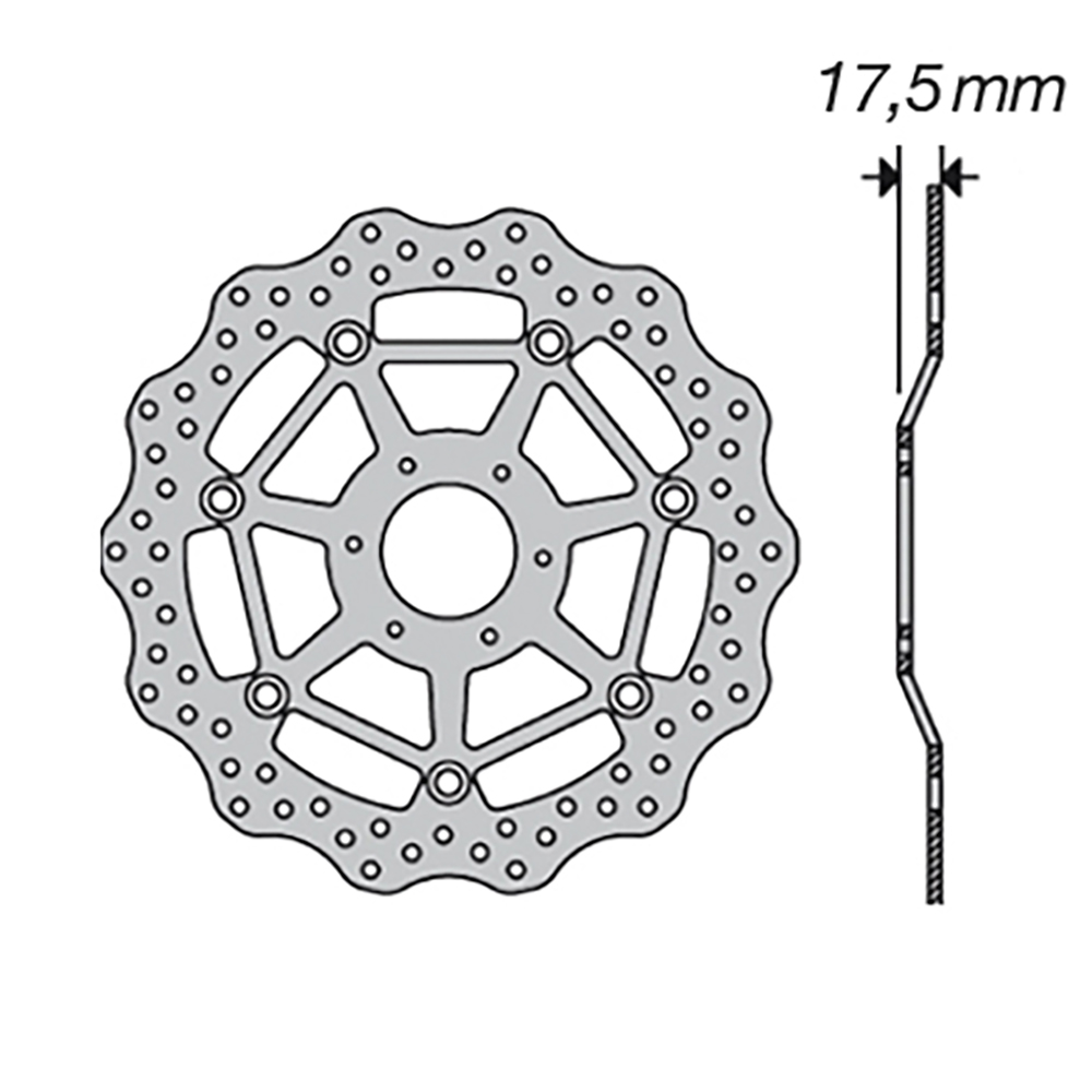 Disque de frein FE.FL51505V