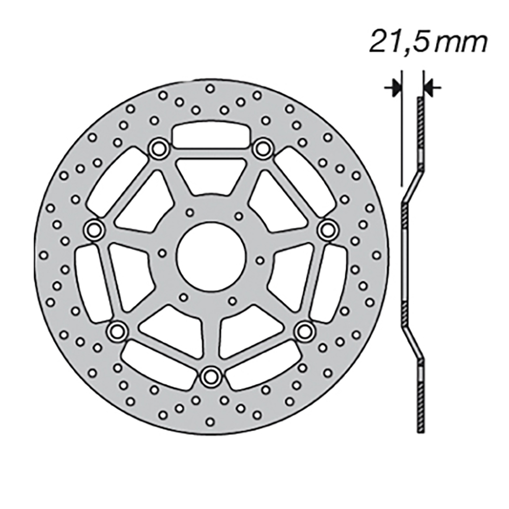 Disque de frein FE.FL56502