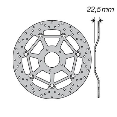 Disque de frein FE.FL71502