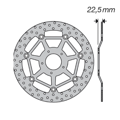 Disque de frein FE.FL77503