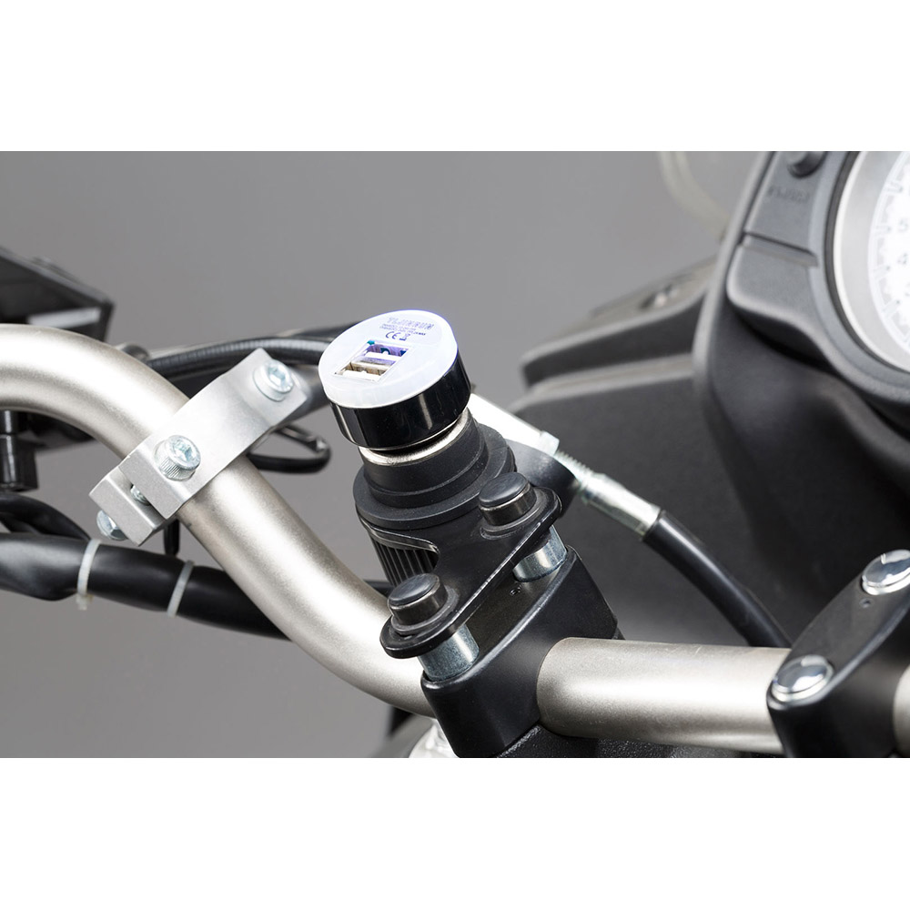 Adaptateur Allume-cigare double USB SW Motech moto : ,  adaptateur de moto