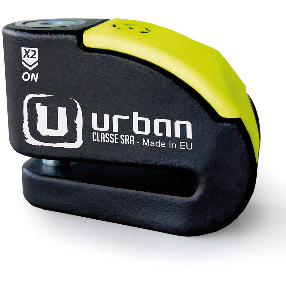 Urban Security UR10 Antivol Moto Homologué SRA Bloque Disque Alarme 120 DB  Warning Double Verrouillage ø10 mm