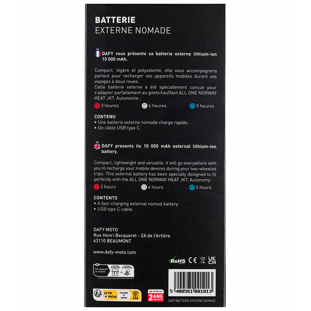 Batterie externe nomade