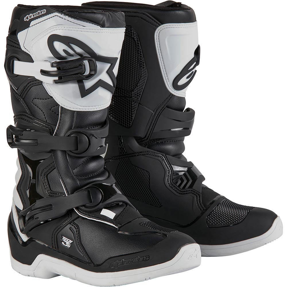 Bottes Moto Cross Enfant ALPINESTARS TECH 7 S Blanc - Gris - Jaune