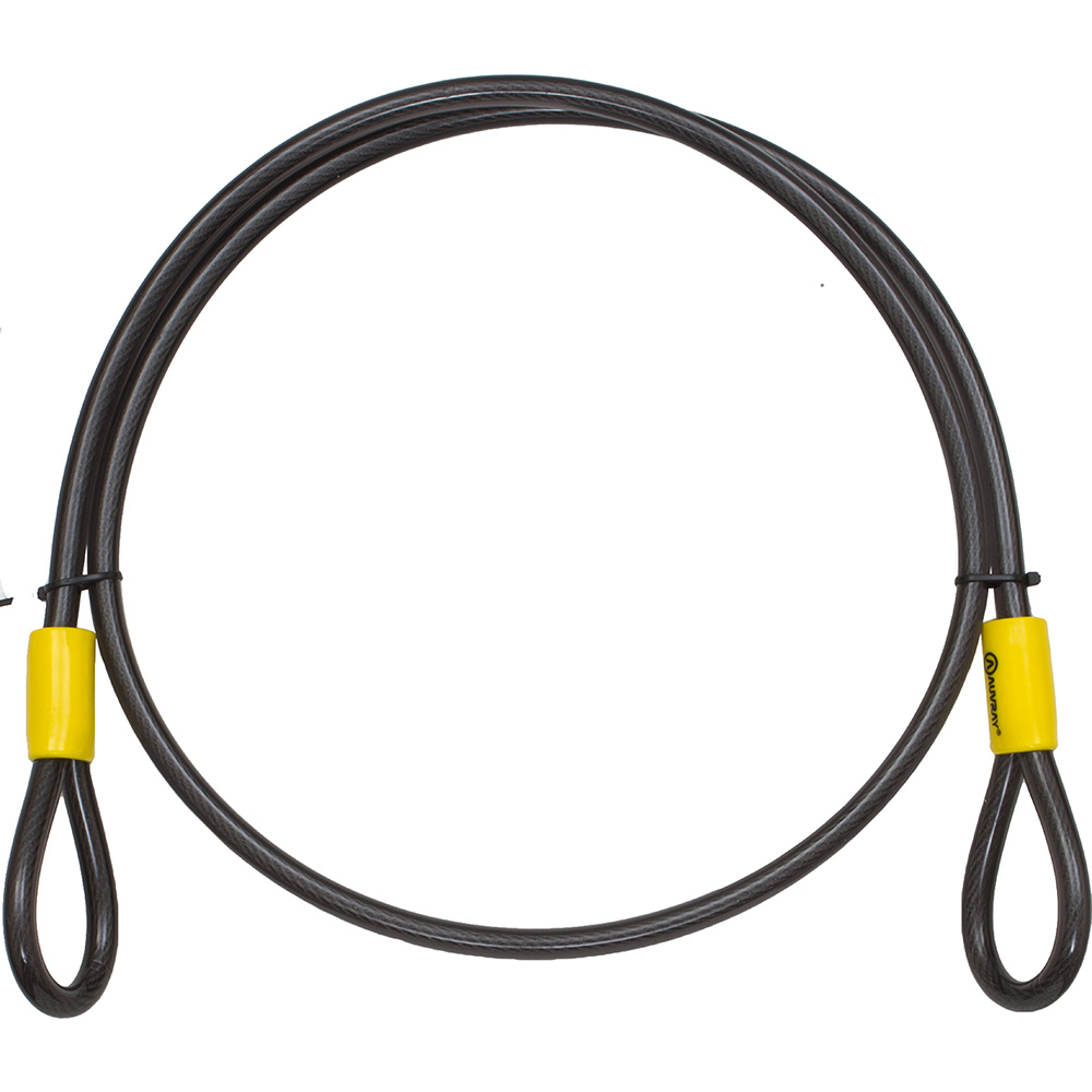 Auvray - Câble Antivol Steelcable 180 cm Noir / Jaune