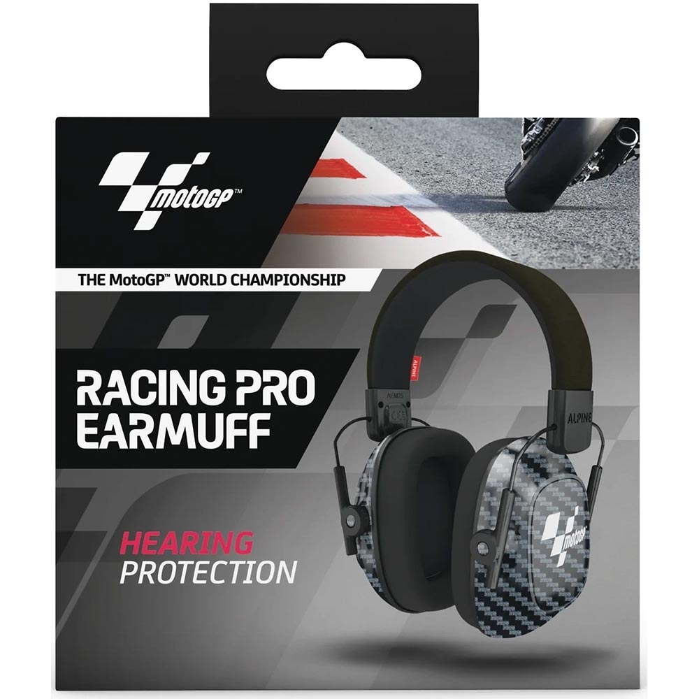 Casque anti-bruit Racing Pro Earmuff MotoGP™ Alpine moto :  , audition de moto