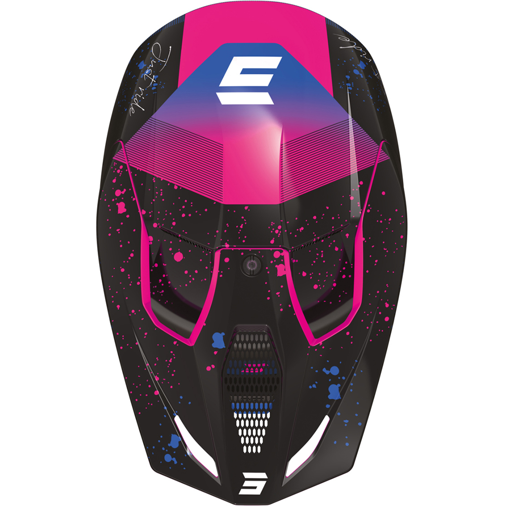 Casque cross enfant Shot 2023 Furious Tracer - Rose