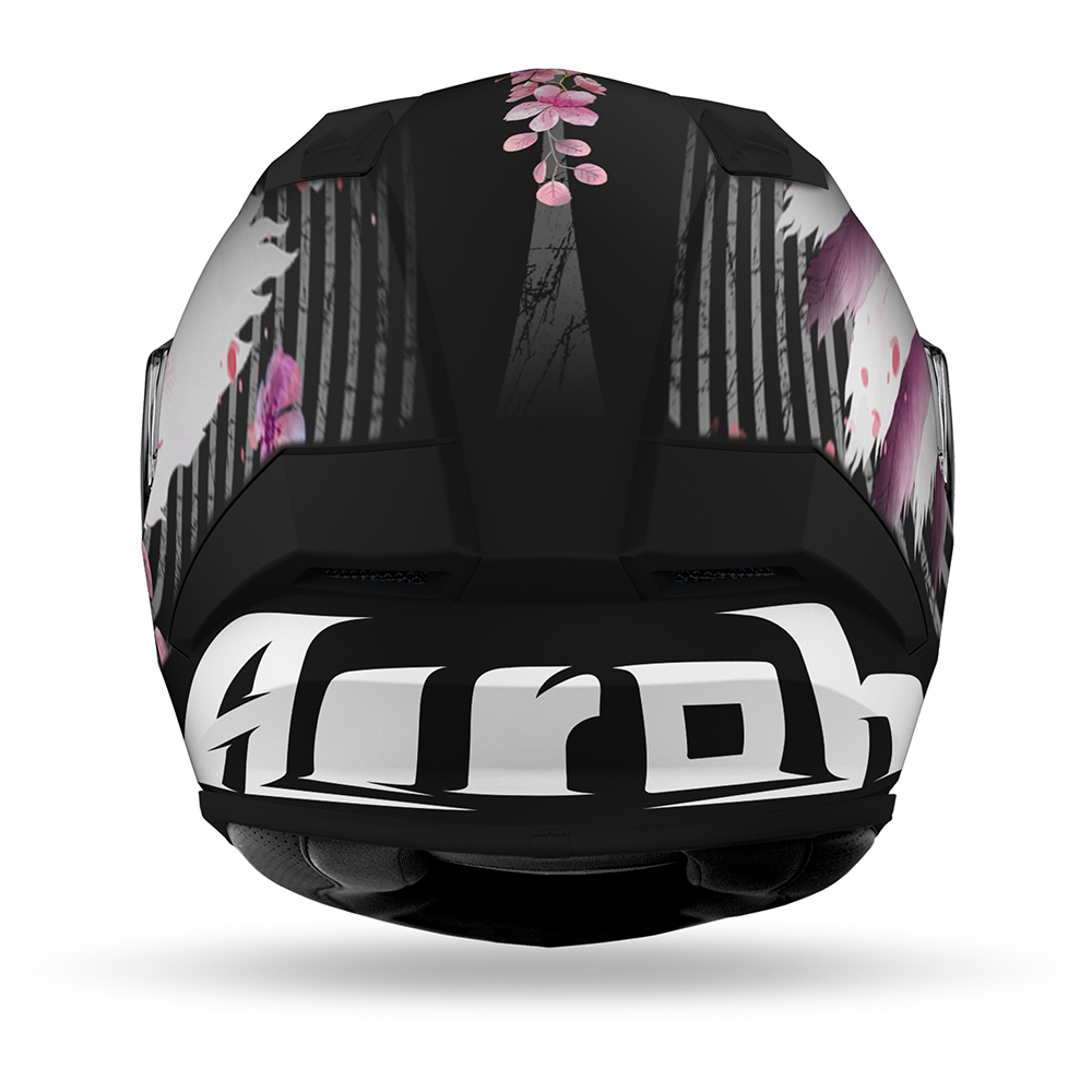 Airoh - Casque Valor Mad Noir / Rose / Blanc