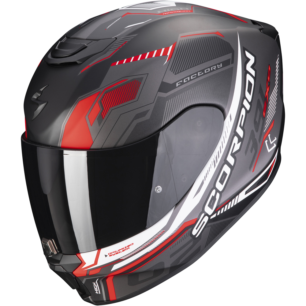 Casque EXO-S1 Essence SCORPION Gris noir rouge - , Casque jet