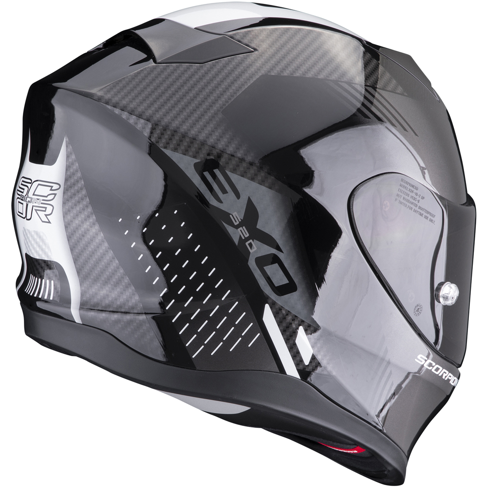 Casque Scorpion Exo-520 Evo Air Banshee Banshee Blanc Noir - Casque Intégral