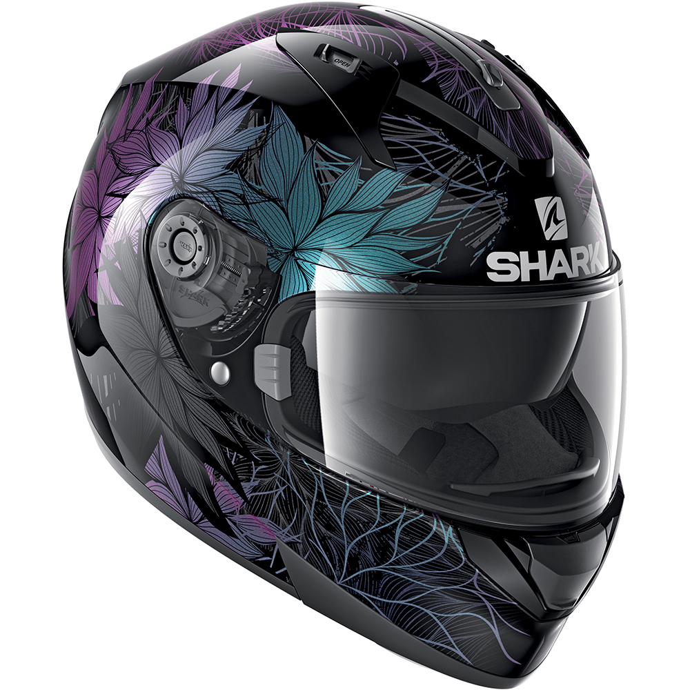 Casque RIDILL NELUM SHARK Noir/Violet/Bleu - , Casque intégral