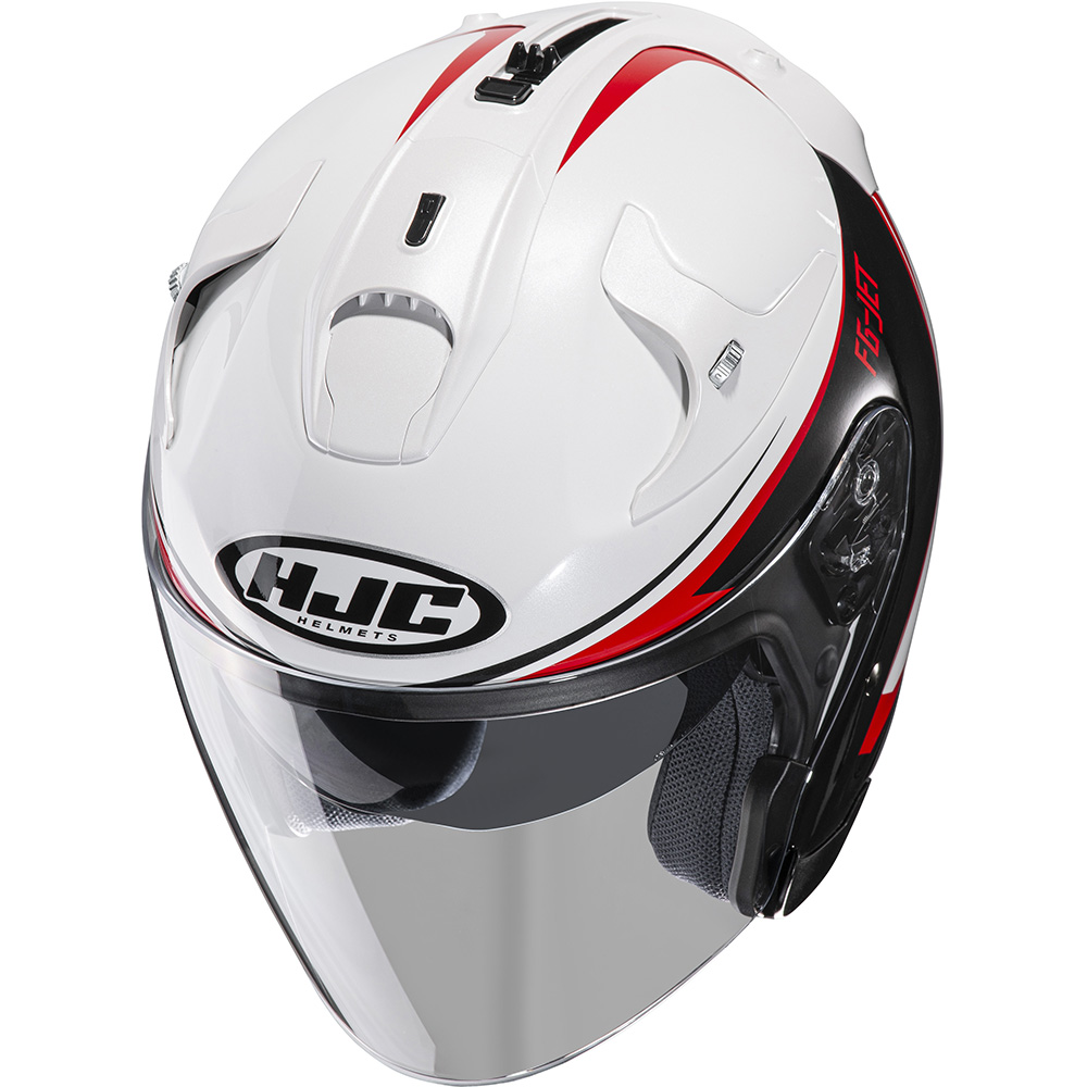 Casque Fg-Jet Dukas HJC Blanc/Noir - , Casque jet