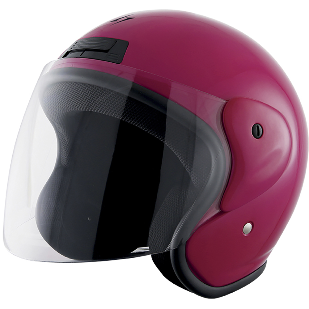 SOXON SR-400 STORM NEON casque jet, casque scooter, casque moto femme, homme  avec