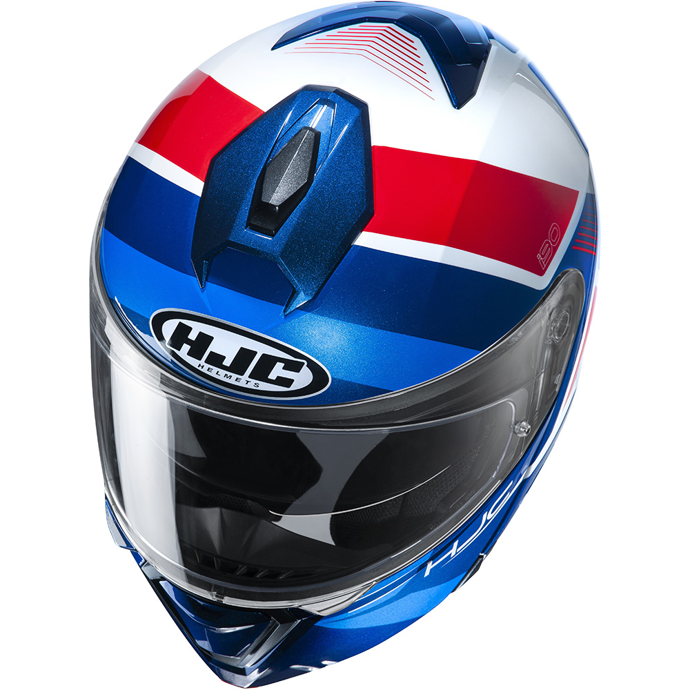 Blanc Rouge HJC HJC i90 Hollen MC21 Moto Casque Modulable Avec Bleu 