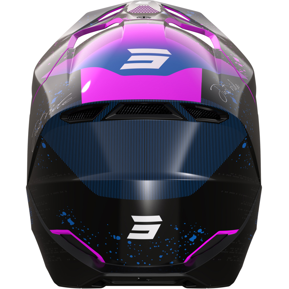 Casque cross enfant Shot 2023 Furious Tracer - Rose