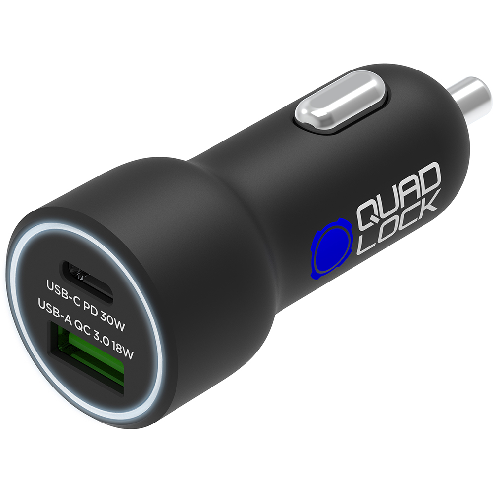 Chargeur allume-cigare double USB (C+A) 48W