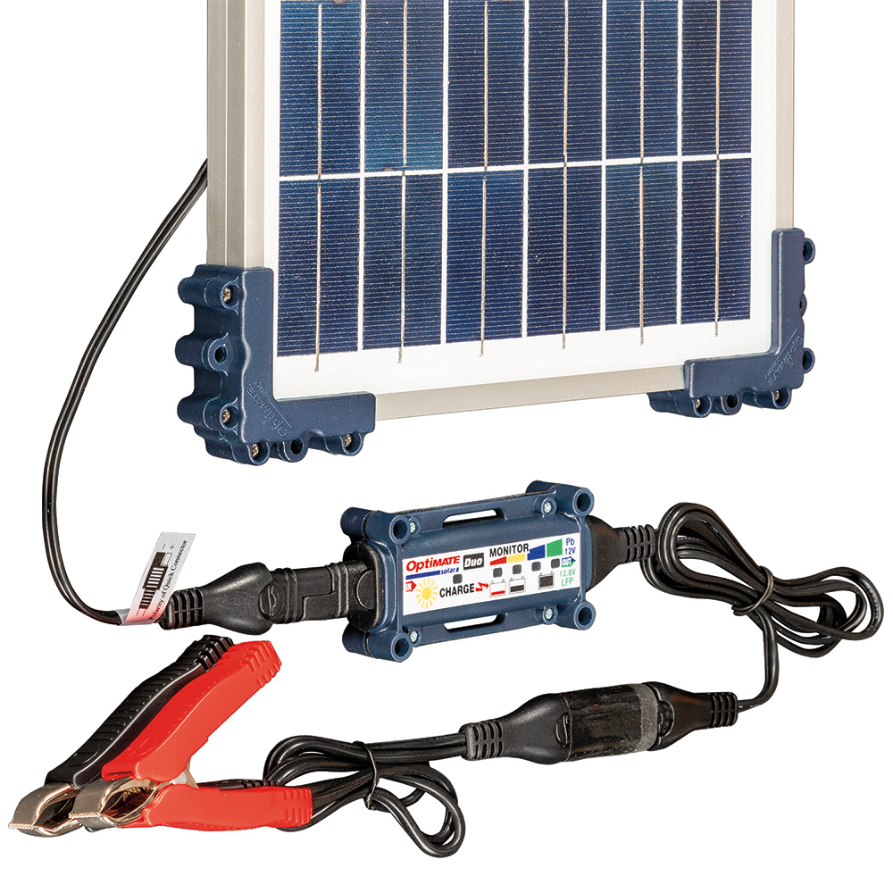 Chargeur Optimate Solar Duo TM522D1 avec panneau 10W TecMate moto