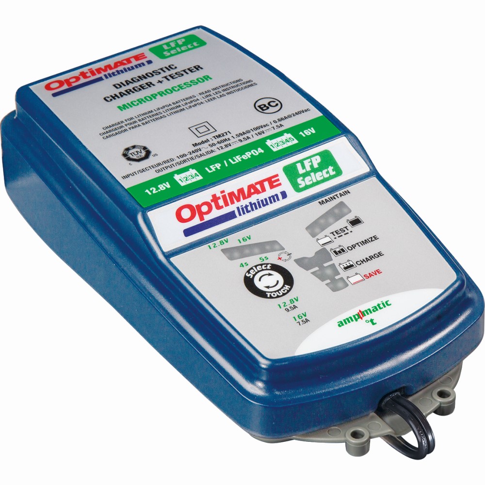 Chargeur-Testeur de batterie Optimate 4s 9,5A TM 270