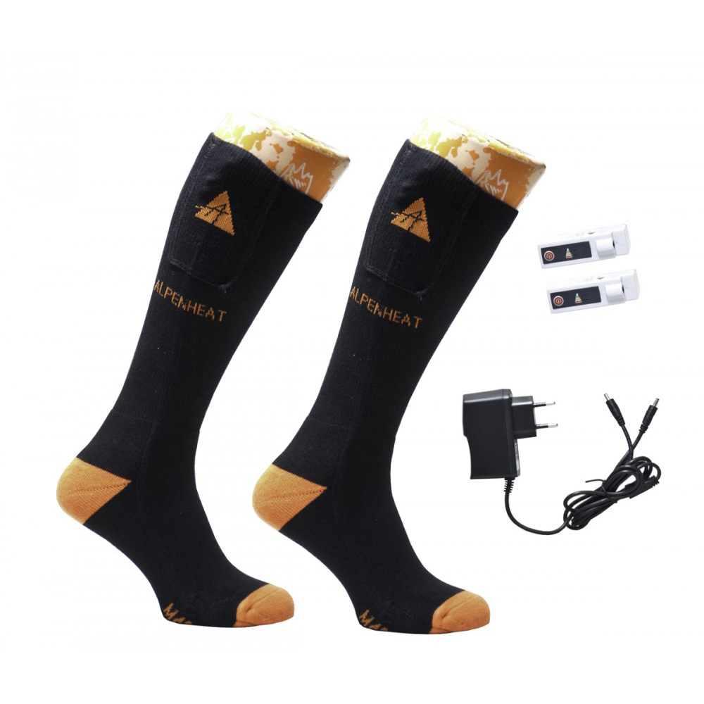 Chaussettes chauffantes AJ26 Alpenheat moto 