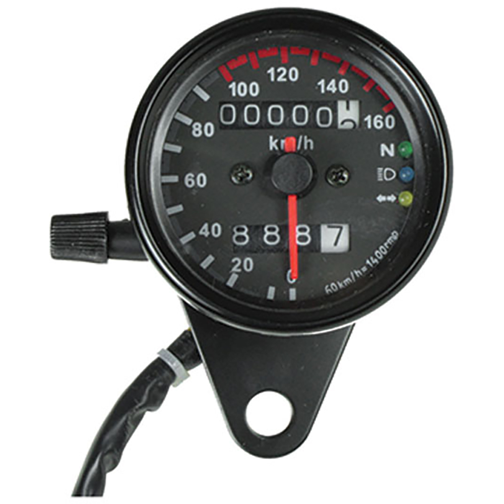 Compteur Moto Powy Compteur De Vitesse Avec Témoins - Livraison Offerte 