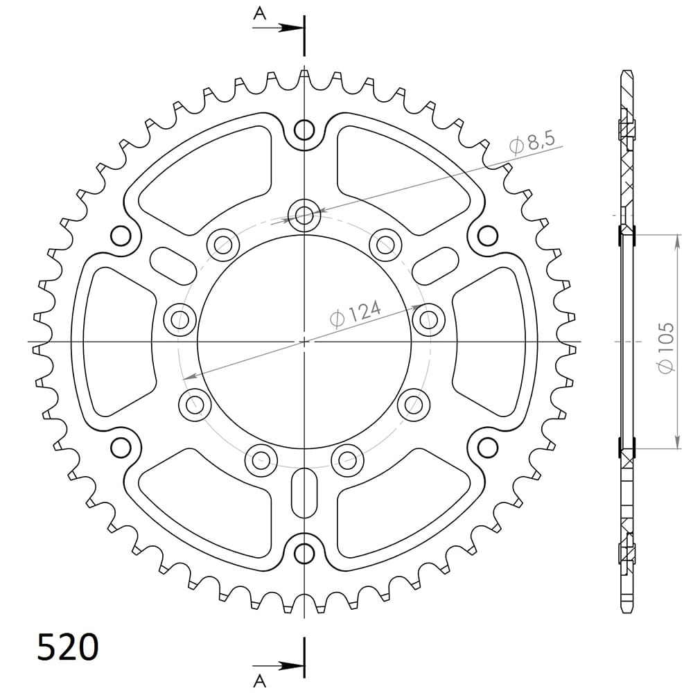 Couronne 49 dents SPX Stealth TM EN (2000-) - CX314SB49