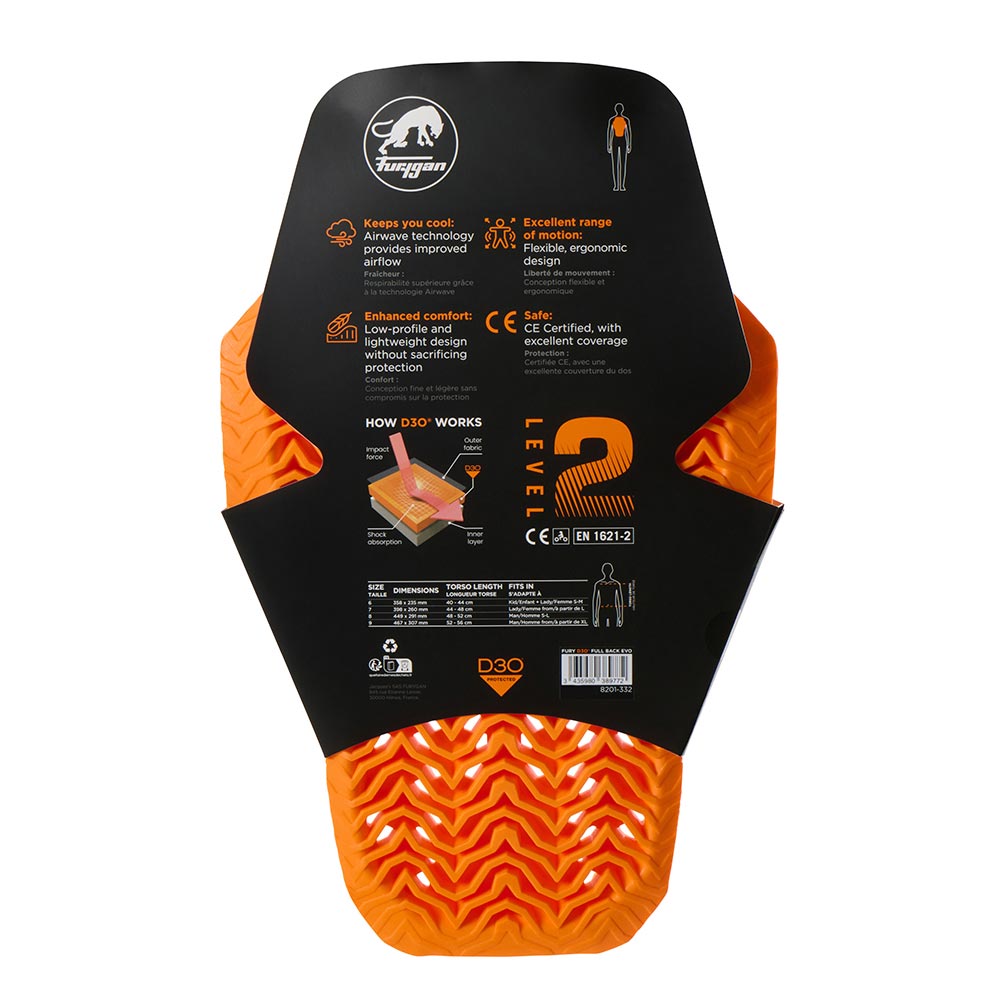 Dorsale Full Back Fury D3O® Evo