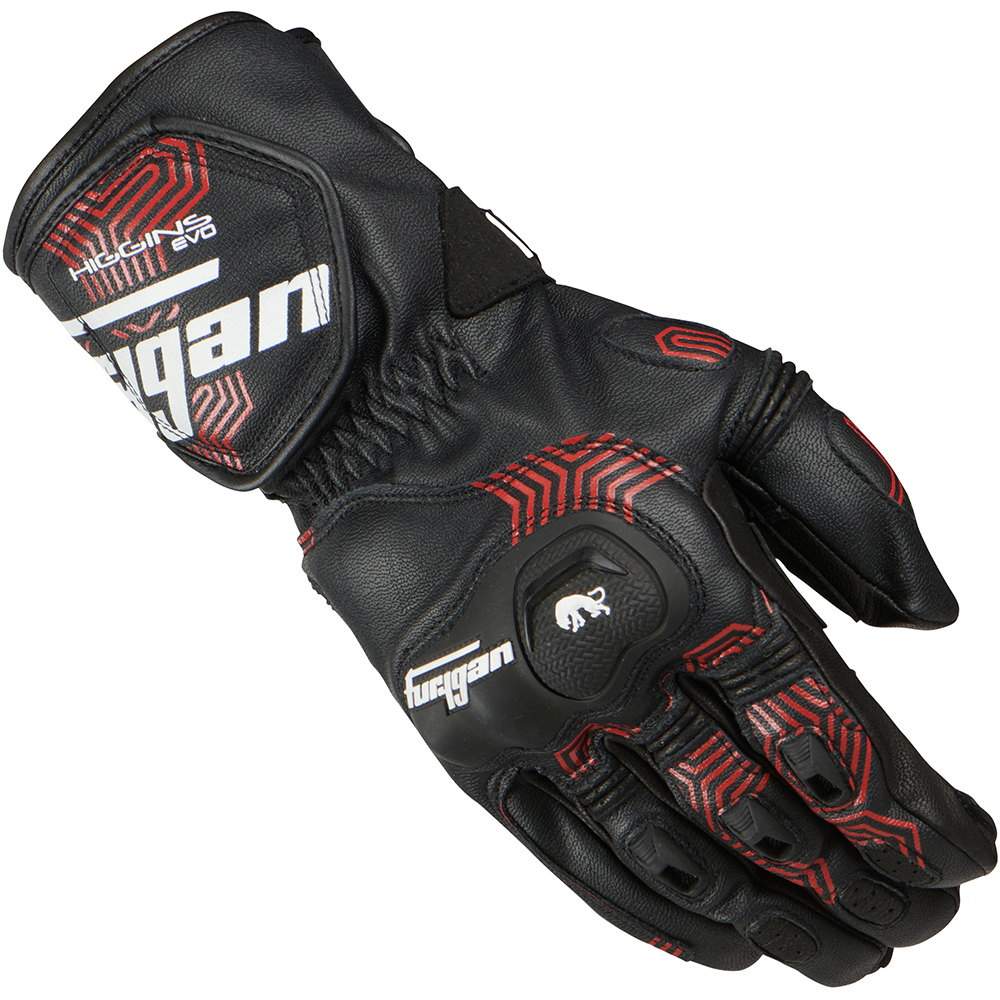 Gants moto enfant Furygan HIGGINS EVO KID Noir/Blanc