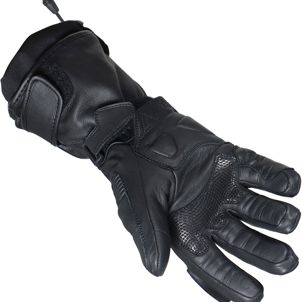 HARISSON gants cuir & textile ARLINGTON moto scooter hiver étanche homme  EPI noir-gris