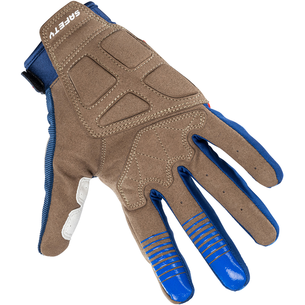 Gants moto homologué Safety « Kenny » taille S rouge et noir