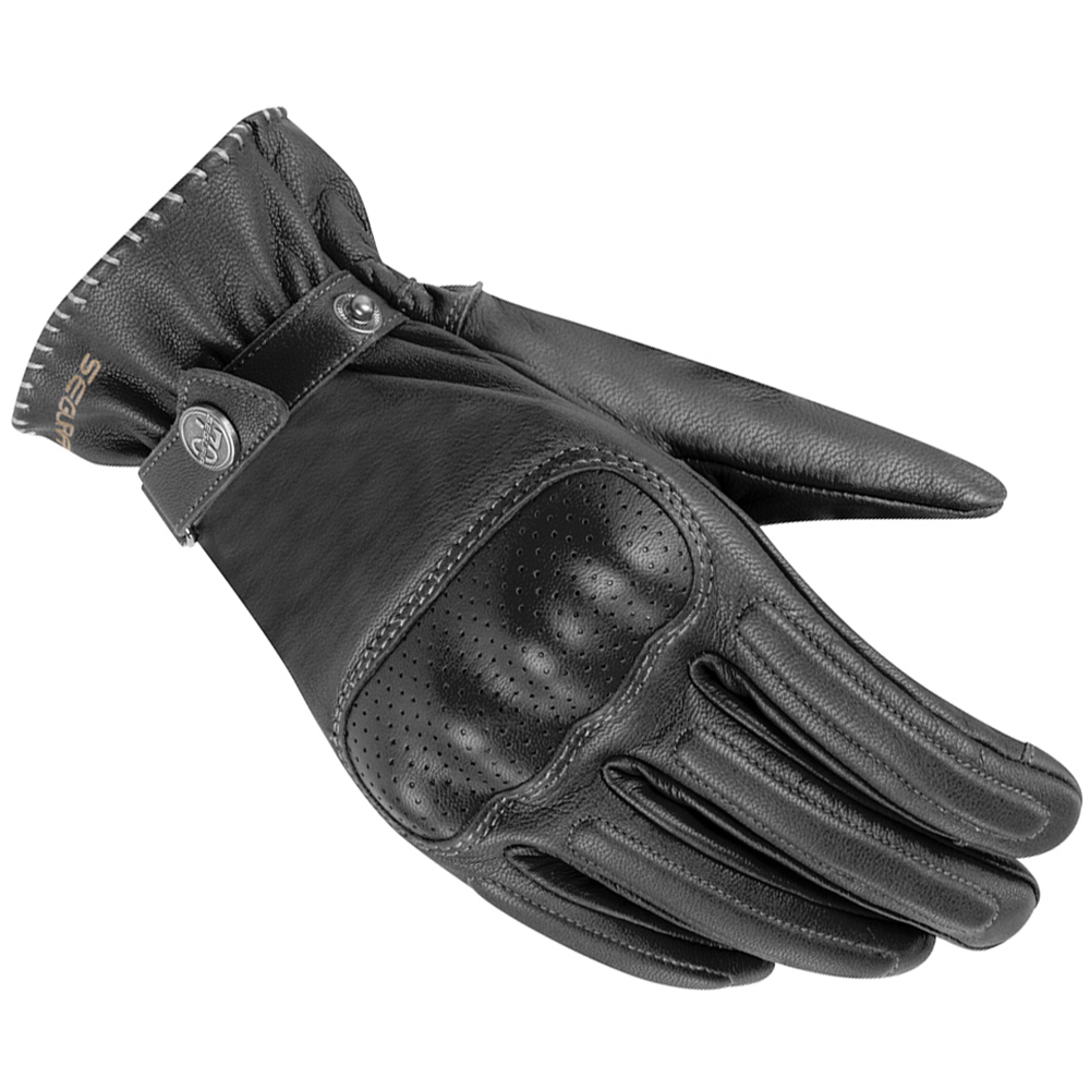 gants homme doublé soie bouton pression tactile