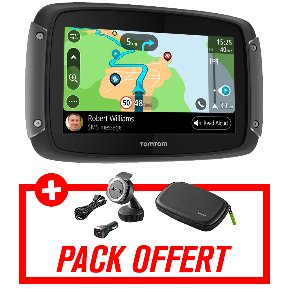 GPS Rider 550 Pack Voyage TomTom moto : , GPS de moto