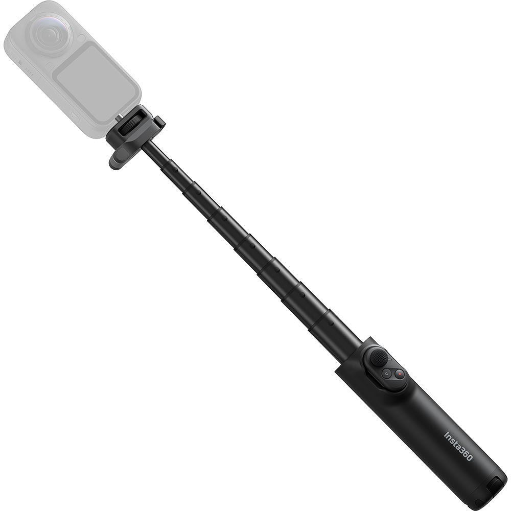 Kit télécommande et perche à selfie rabattable version étendue