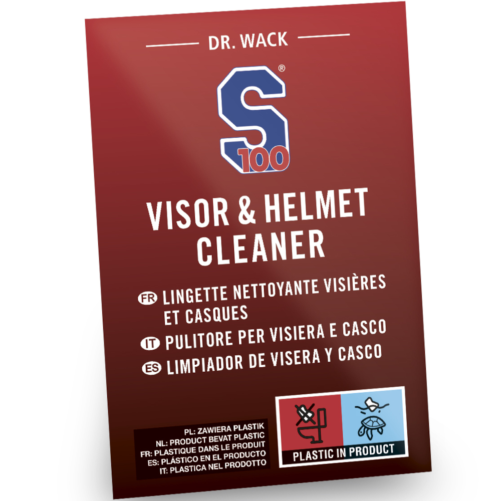 Lingette Nettoyante Visières et Casques SDoc100 S100 moto :  , entretien motard de moto