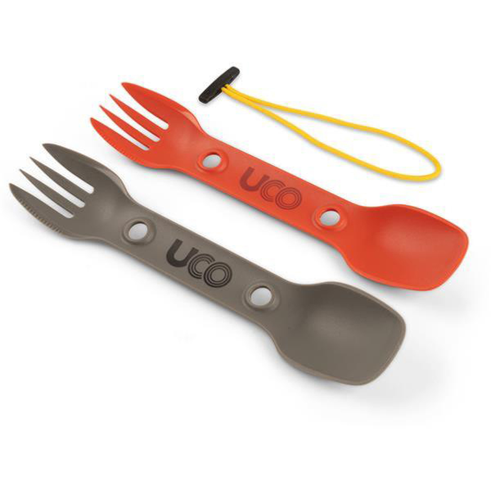 Lot de 2 couverts 3 en 1 Spork - Recyclés