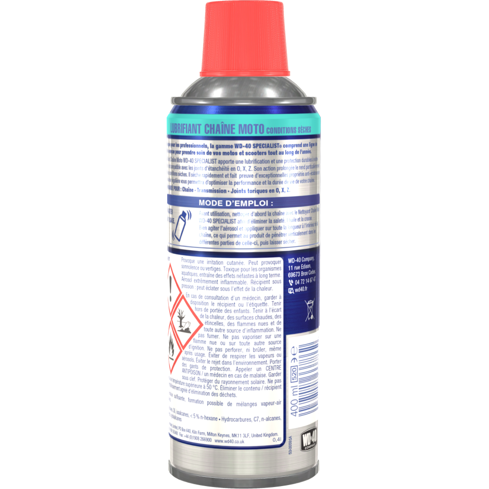 maintenance nettoyant/degraissant chaine/moteur (aerosol 400ml) - pièce  détachée atelier, accessoires, pilote maintenance nettoyant/degraissant  chaine/moteur (aerosol 400ml) - pièce détachée atelier, accessoires