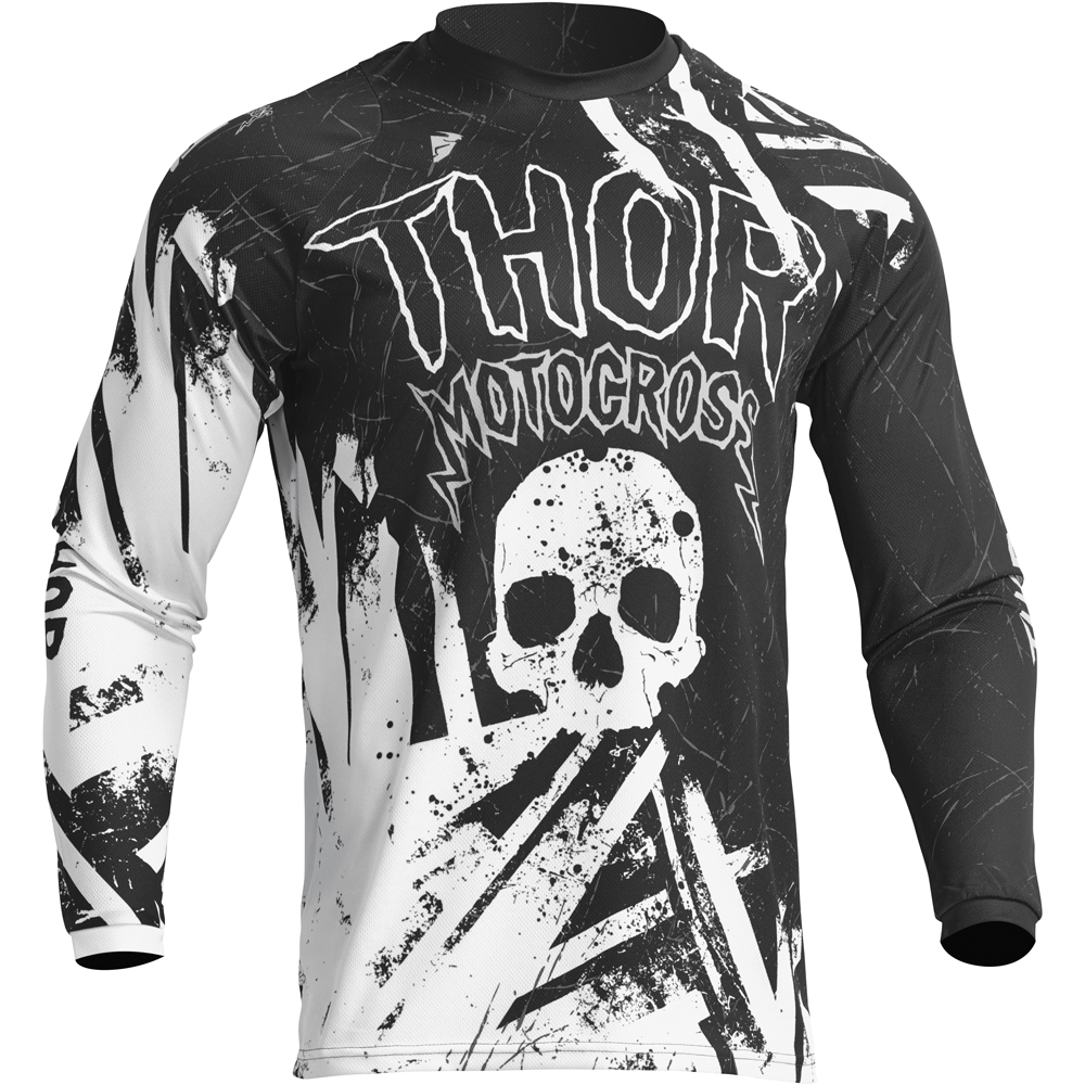 Thor Motocross - Masque enfant Youth Combat Racer Noir / Blanc