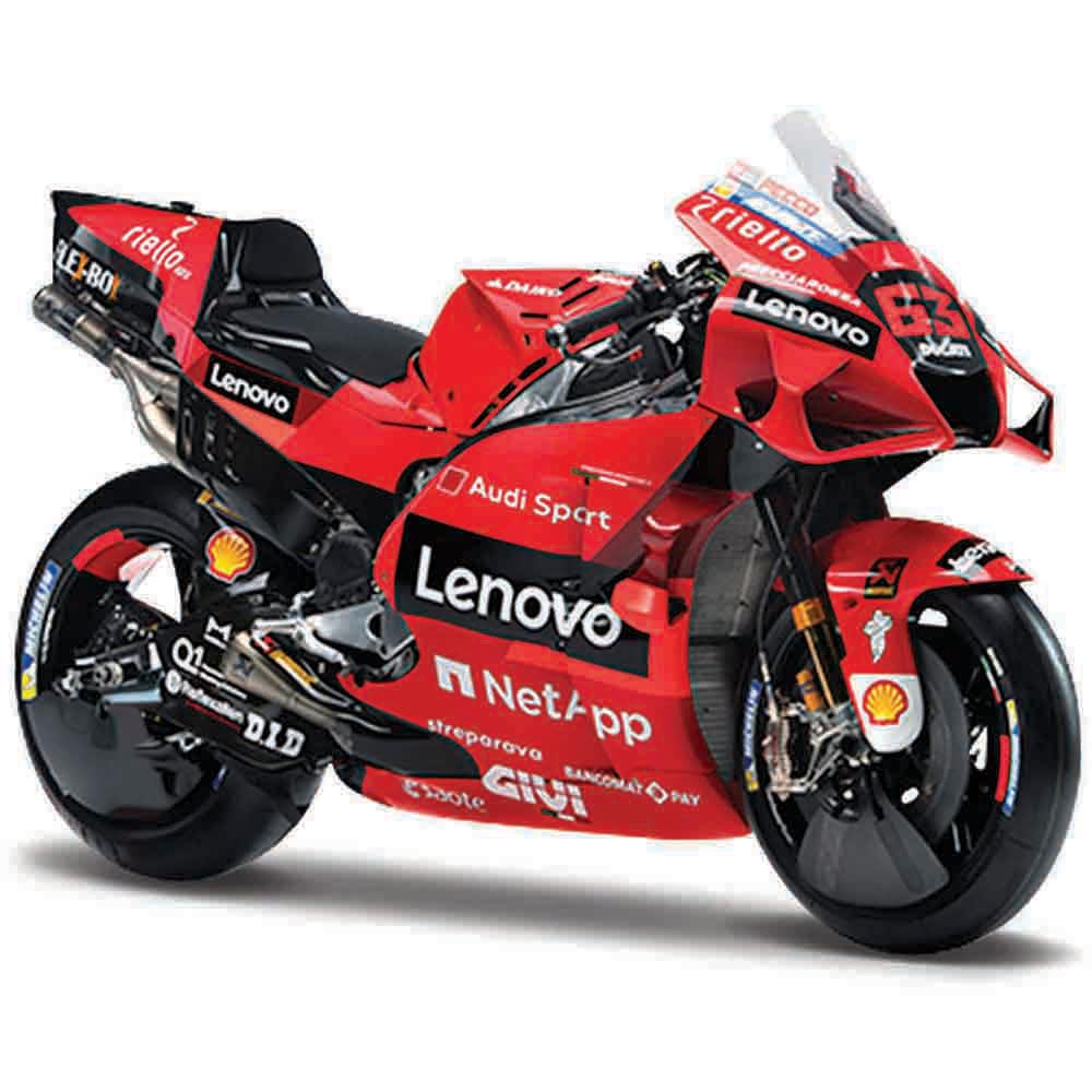 maisto - Maquette moto 1/18 Ducati Lenovo Team 2021 - Francesco Bagnaia