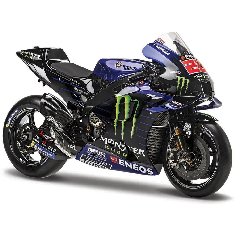 Maquette moto 1/18 Yamaha Factory Racing Team 2022 - Fabio Quartararo  maisto moto : , maquette de moto