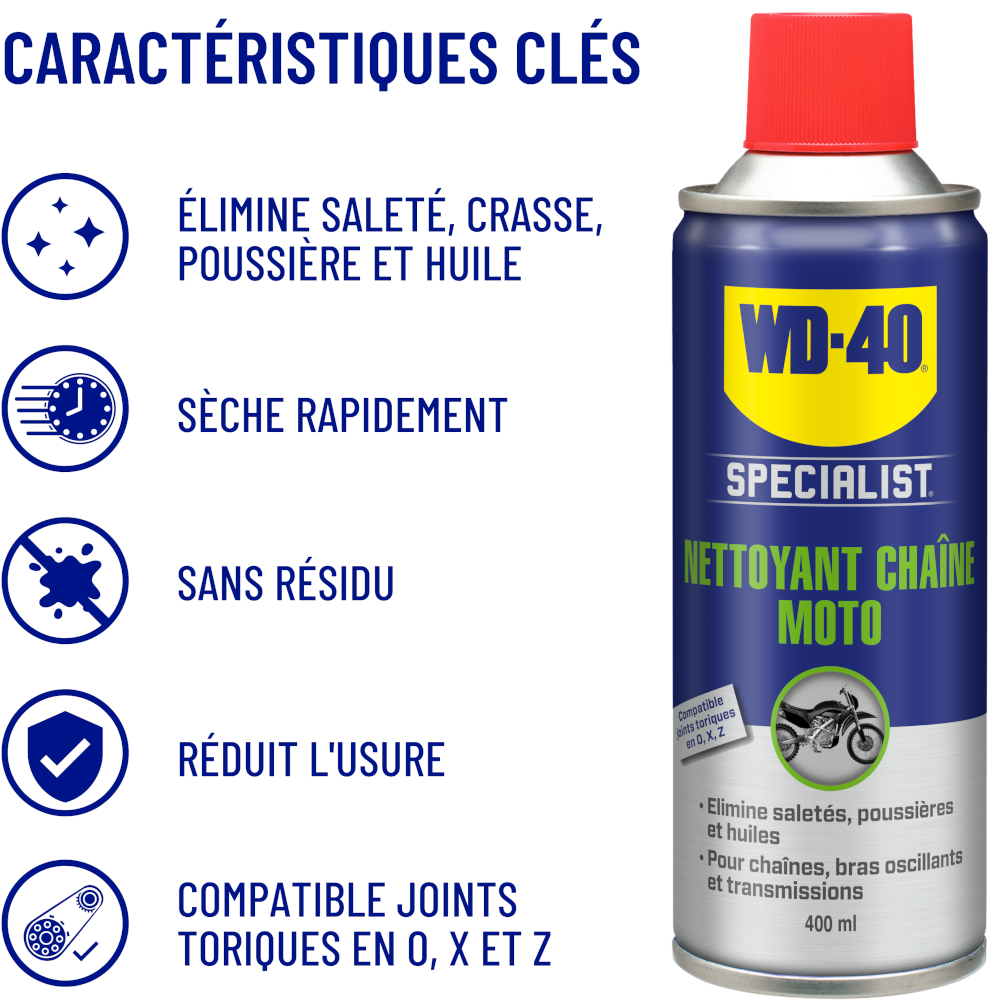 Nettoyant Chaîne Moto WD-40 SPECIALIST