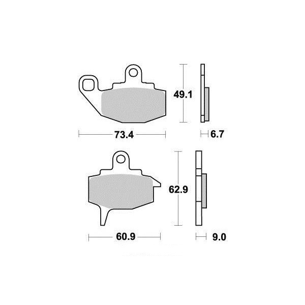 Plaquettes de frein S1042N