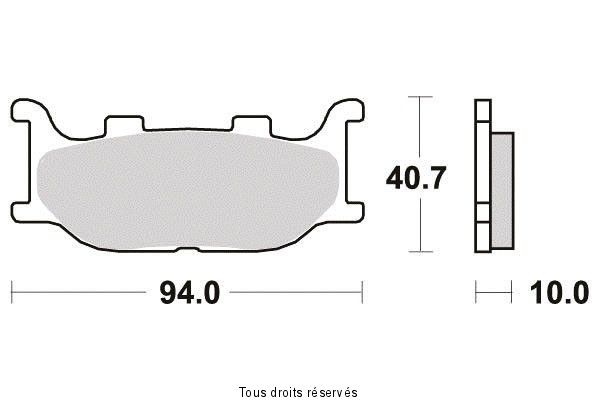 Plaquettes de frein S1109N