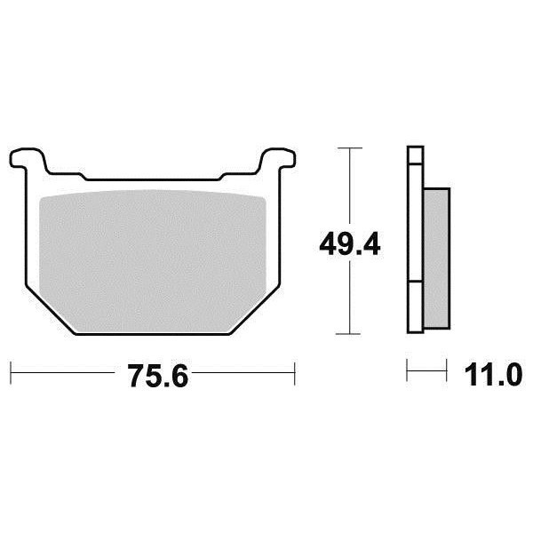 Plaquettes de frein S1322N