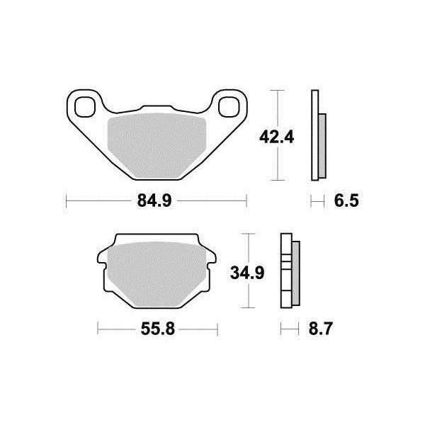 Plaquettes de frein S1805N