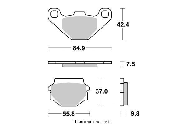 Plaquettes de frein S1031N