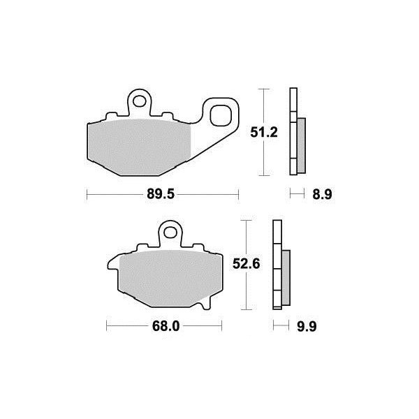 Plaquettes de frein S1094N