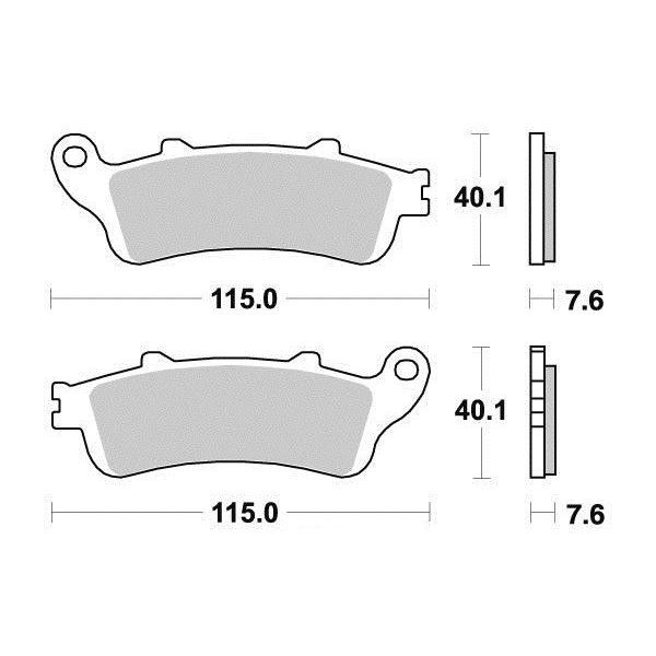 Plaquettes de frein S1165AN