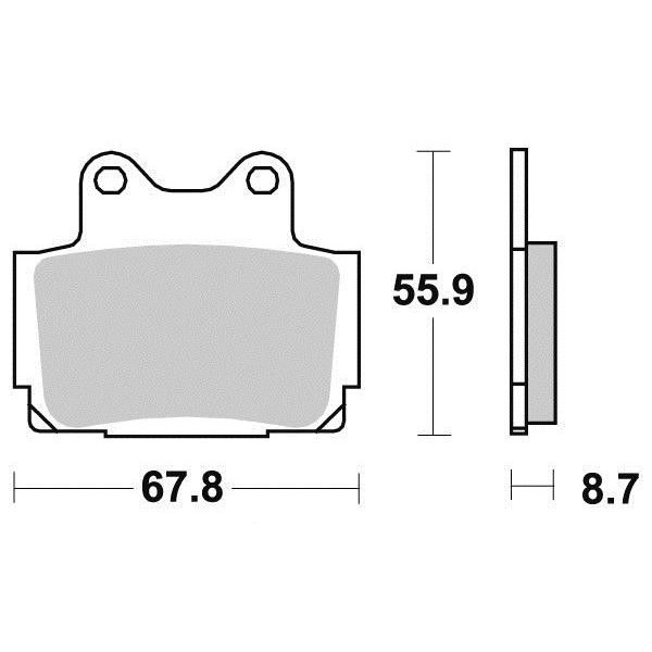 Plaquettes de frein S1024N